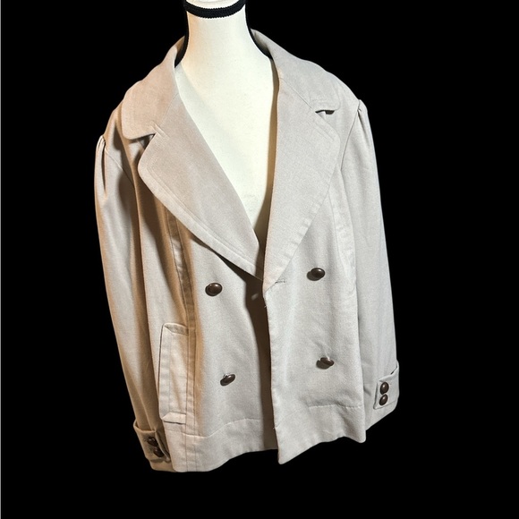 Worthington Women's Cream Pea Coat - Picture 4 of 6